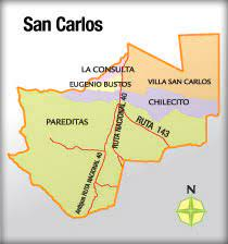 Plano del departamento de San Carlos